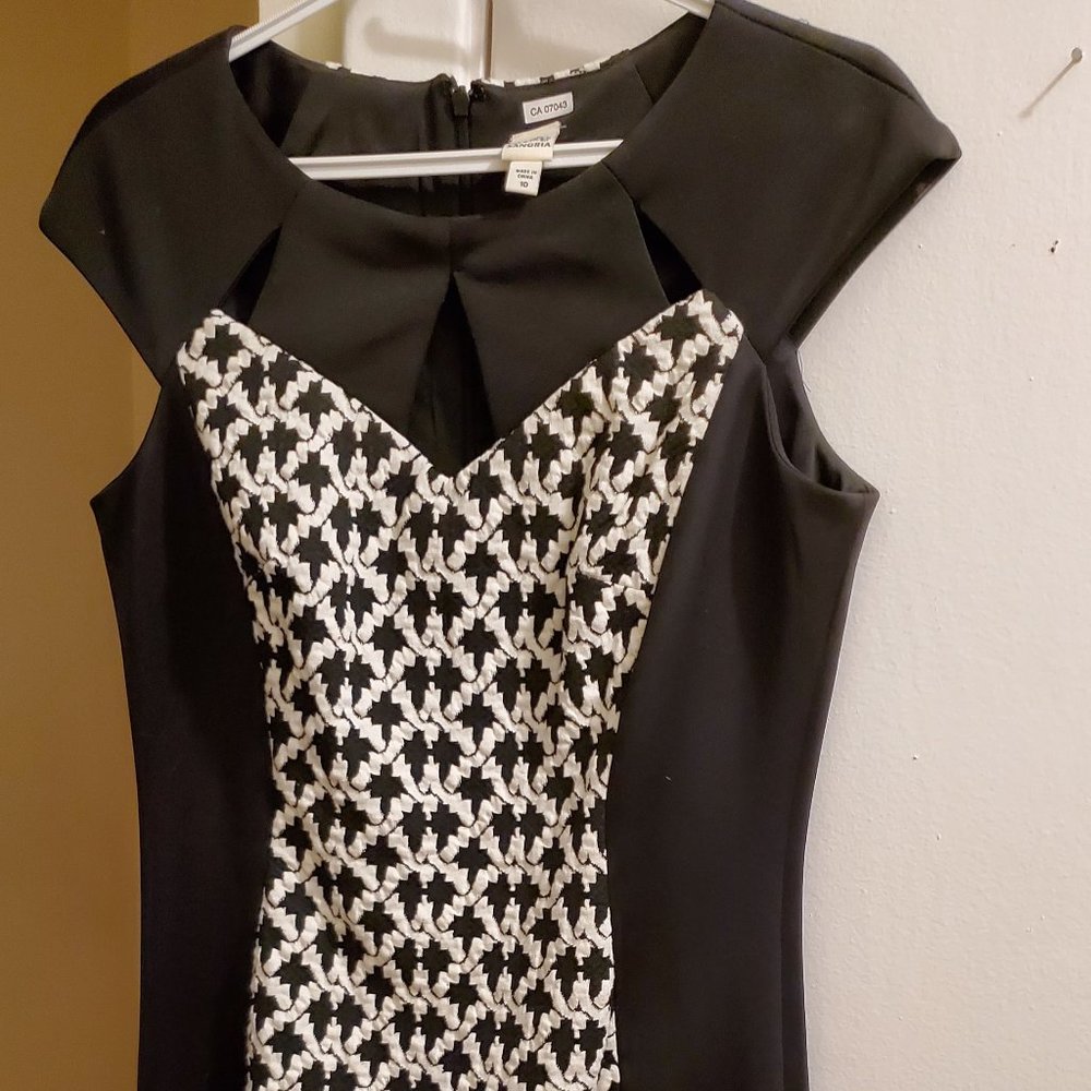 Black and White Casual Dress
